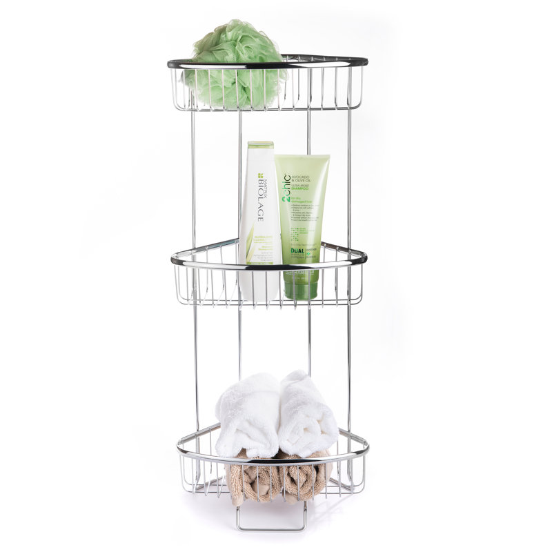 Rebrilliant Horne FloorStanding Shower Caddy & Reviews Wayfair